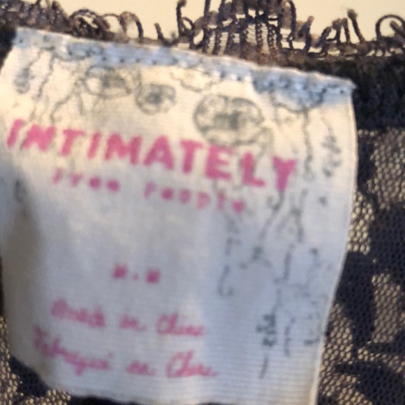 Free people grey stretch and lace dress - Picture 3 of 3